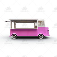 Camión de Comida Móvil Grande Citroën con Ventanas en Tres Lados que se Pueden Abrir Simultáneamente, Carrito de Venta de Souvenirs, Camión de Aperitivos