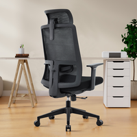 Vente directe d'usine chaise de travail en maille à dossier haut chaise pivotante ergonomique chaise de bureau en maille tournante d'ordinateur pour salle de réunion