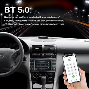Lecteur multimédia vidéo Android Auto et CarPlay avec écran tactile de 7 pouces, navigation <span class=keywords><strong>GPS</strong></span> intégrée, vidéo de voiture pour <span class=keywords><strong>Mercedes</strong></span>-Benz <span class=keywords><strong>Classe</strong></span> <span class=keywords><strong>C</strong></span> <span class=keywords><strong>W203</strong></span> - Product Image 4