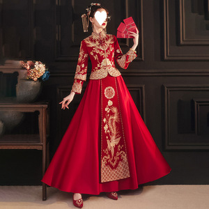Vestido de Novia Estilo Xiuhe 2025, Vestido de Novia Chino, Corte Entallado, Vestido de Novia para Tallas Pequeñas y Grandes - Product Image 3