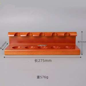 Étagère personnalisée à 5 tubes - <span class=keywords><strong>Bois</strong></span> de hêtre de qualité supérieure, surface polie, option multicolore, rangement et présentation - Product Image 5