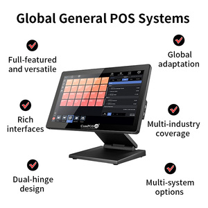 Windows 10 nhà hàng bán lẻ máy in thanh toán cảm ứng POS Máy thu ngân POS thiết bị đầu cuối tiền mặt đăng ký tất cả trong một hệ thống POS - Product Image 3