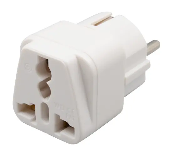 Portable Universal Plug to (French / German) EU Plug Adapter Power Socket Travel Converter