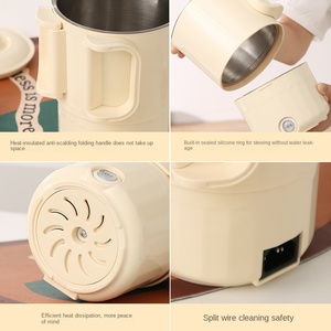 Nouvelle bouilloire électrique sans fil multifonctionnelle en acier inoxydable 1,2 L 1200 W avec arrêt automatique et design pliable pour usage domestique - Product Image 5