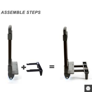 Waterproof Portable Metal Wheeled Handle for Schoolbag and <b>Luggage</b> - Product Image 5