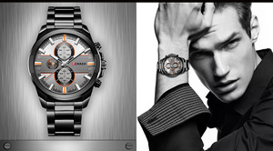 Orologi al Quarzo di Lusso da Uomo CURREN 8274 Nuovi Orologi da Polso Business in Acciaio Completo Casual Impermeabili con Movimento Ronda - Product Image 4