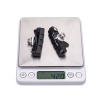 Plaquettes de frein pour vélo de route, étrier C, caoutchouc remplaçable, bloc de coque, jantes en alliage d'aluminium, roue de friction, frein 55 mm