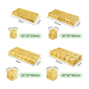Auf Lager Gewächshaus Steinwolle wachsen Würfel Landwirtschaft Zimmer pflanze Samen Hydro po nische Kultivierung Steinwolle Pflanzen Sämling Block - Product Image 4