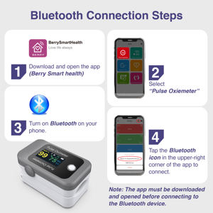 Ossimetro da Dito BERRY BM1000C in Offerta, Design Bluetooth con Display OLED, Economico e Personalizzabile - Product Image 5