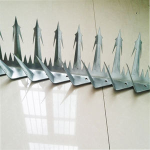 Maquinilla de afeitar galvanizada recubierta de polvo de alta seguridad personalizada de fábrica Anti Climb Spike para la pared superior del hogar - Product Image 1