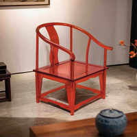 Nouvelle chaise à dossier haut en acrylique Taishi de style chinois moderne, couleur dégradée, pour salon et maison d'hôtes, personnalisable, classe économique