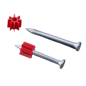 China Factory Supplier Hot Selling Fastener Products Shooting Nails Drive Pins PD Nail With Red Flute