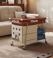 Table basse mobile, pliable et réglable, meuble d'appoint pour canapé, table d'appoint pour salon
