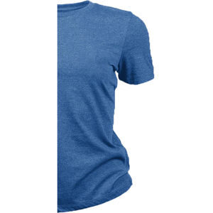 T-shirt à manches courtes col rond pour femme, style streetwear, respirant, écologique, en coton biologique gris, uni, en molleton - Product Image 5