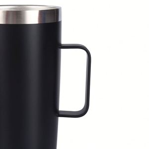 Vaso Térmico de Viaje de Acero Inoxidable de 20 oz con Asa y Popote, Recubierto en Polvo, Venta al por Mayor - Product Image 3