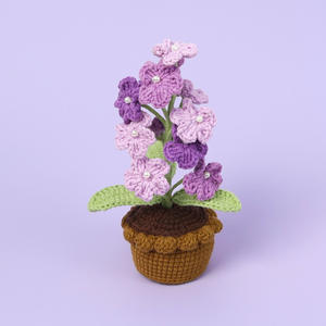 Décoration de table tricotée à la main Crochet <span class=keywords><strong>m</strong></span>'a <span class=keywords><strong>oublié</strong></span> pas Pot de fleur plante pour Noël fête des <span class=keywords><strong>m</strong></span>ères cadeau - Product Image 3