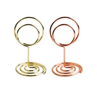 Porte-numéro et porte-nom de table en métal de 85 mm, écologique, moderne, simple, en forme de cercle, pour mariages, décoration de table élégante