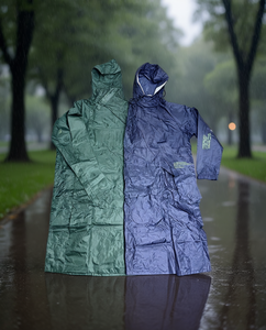 Poncho impermeabile lungo per escursionismo, campeggio, attività all'aperto, universale per adulti, casual, in poliestere. - Product Image 2