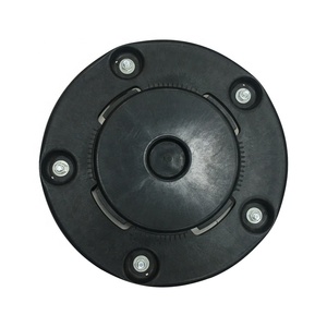 Contenedor de <span class=keywords><strong>Basura</strong></span> Redondo con Tapa Abatible de Polipropileno <span class=keywords><strong>Gris</strong></span> de 120L, <span class=keywords><strong>Cubo</strong></span> de <span class=keywords><strong>Basura</strong></span> con Ruedas para Reciclaje - Product Image 6
