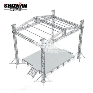 Beliebte aluminium truss mit dach DJ booth traversen Event bühne szene