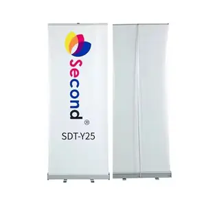 Customized Reinforced Corner Hem Event Advertising Display Flex Roll Up Retractable Banner Stand
