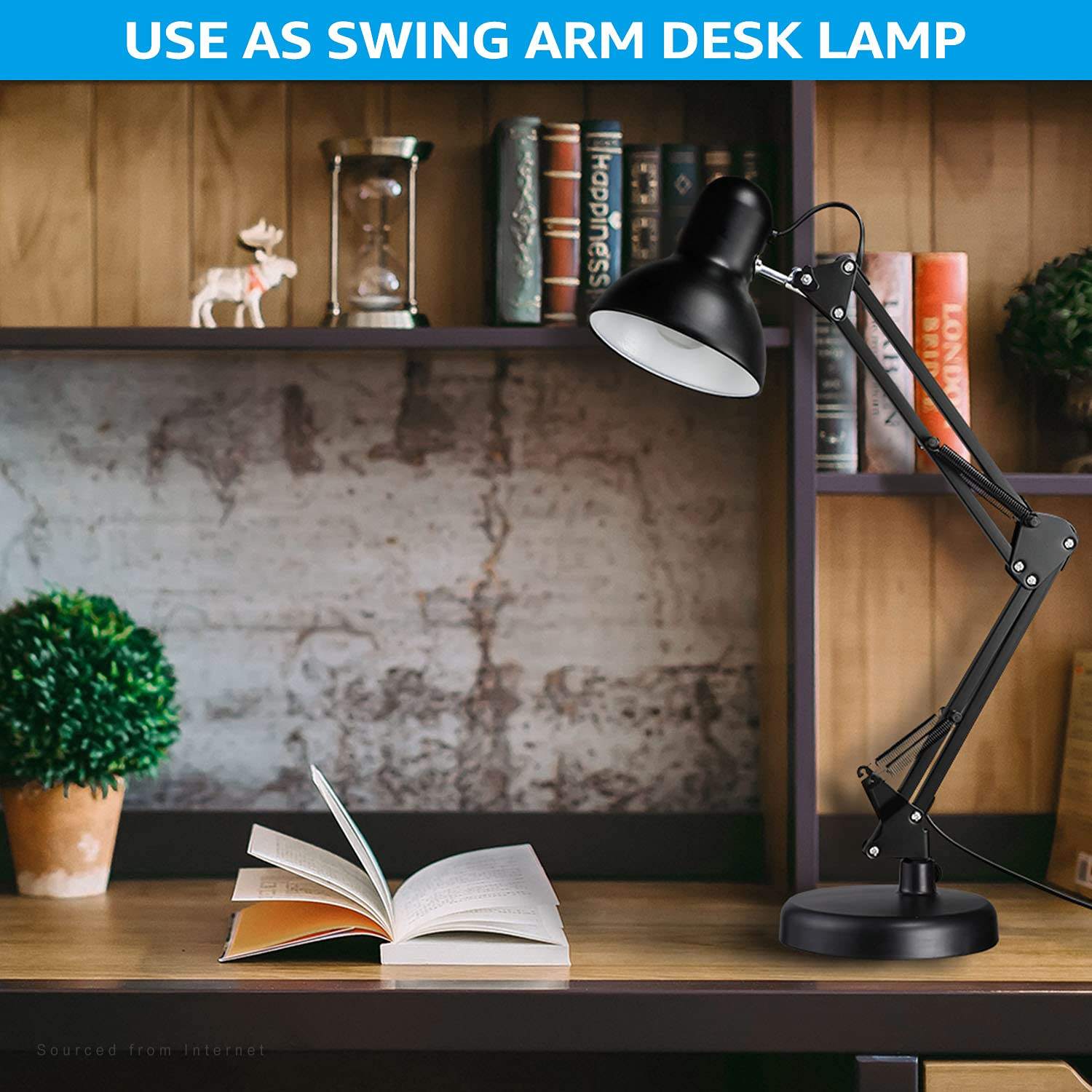 Metal Swing Arm Lamps Adjustable Night Lamps for Home