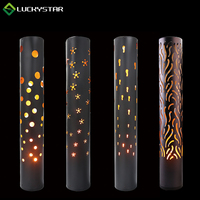 Lampe autoportante morden à led avec effet flamme vacillante, luminaire décoratif d'intérieur, idéal pour un jardin