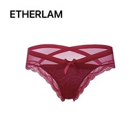 Braguitas de Encaje de Alta Calidad para Mujer, las Más Vendidas, Invisibles, Suministro ODM, Estilo Tejido, Logotipo, Estampado Floral Fino