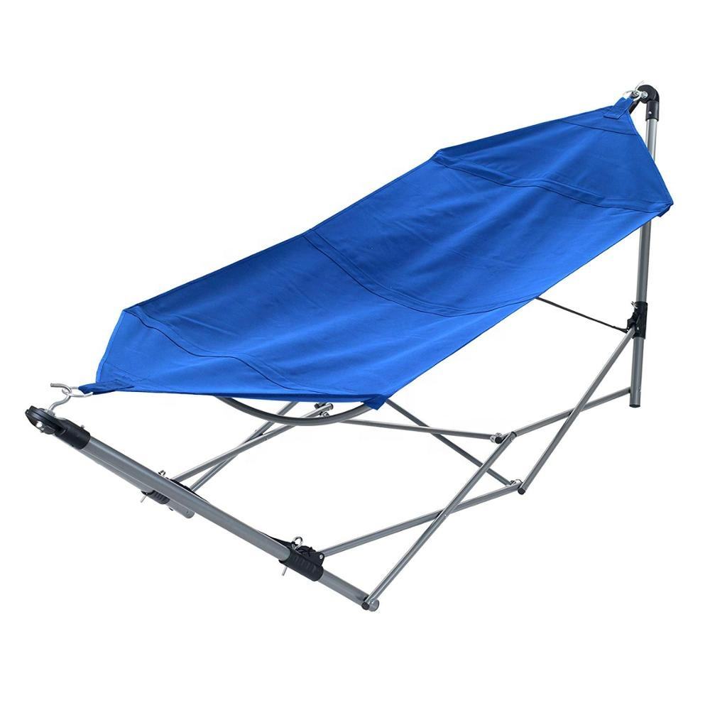 Outdoor Tuin En Patio Stalen Frame Stand & Luxe Draagbare Vouwen Camping Hangmat Stoel