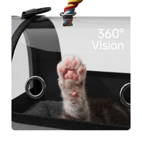 Sac de transport pour animaux de compagnie, grande capacité, 7 kg, en tissu Oxford respirant, sac à bandoulière pour chat, capsule spatiale, transporteur portable pour animaux de compagnie pour les sorties