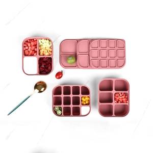 Barquettes de congélation pour purées de fruits et légumes pour bébés et tout-petits, récipients à glace en silicone sans BPA, chauffables, avec couvercles anti-fuite - Product Image 1