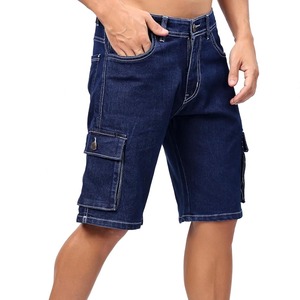 Men's Classic Denim Jeans <b>Shorts</b> Cotton Stretch Casual Mid Waist Multi <b>Pocket</b> Button <b>Zip</b> Summer Everyday Wear Men Jeans <b>Shorts</b> - Product Image 2