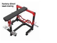 Nouvelle machine à ramer horizontale Uportfitness Steel Seal Rower avec barre en T, pour entraînement couché et pulldown, idéale pour le renforcement des muscles du dos