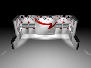 Trung Quốc tùy chỉnh <span class=keywords><strong>Pop</strong></span> <span class=keywords><strong>Up</strong></span> EXPO đứng triển lãm thương mại hiển thị ráp trở lại tường hiển thị các tông đứng cho đồ chơi - Product Image 4