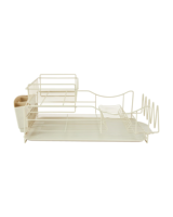 Étagère de rangement de cuisine moderne en fer, double couche, pour vaisselle et bols, étanche, réglable, durable, portable, de type sur pied