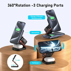 <span class=keywords><strong>Chargeur</strong></span> magnétique portable pliable personnalisé 15W à charge rapide 3 en 1, un <span class=keywords><strong>chargeur</strong></span> <span class=keywords><strong>sans</strong></span> <span class=keywords><strong>fil</strong></span> pour <span class=keywords><strong>iPhone</strong></span> 16 15 14 13 12 <span class=keywords><strong>11</strong></span> Pro Max - Product Image 3
