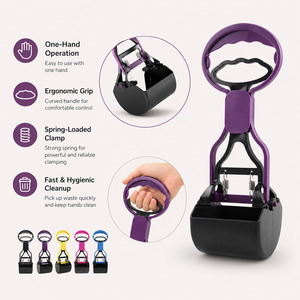 <span class=keywords><strong>Ramasse</strong></span>-crottes en plastique avec pince pour nettoyer les excréments de <span class=keywords><strong>chien</strong></span>, distributeur de sacs à crottes pour <span class=keywords><strong>chien</strong></span>, fournitures pour animaux domestiques - Product Image 2