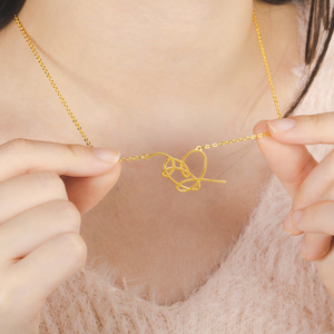 Collar Minimalista <span class=keywords><strong>con</strong></span> Corazón de Acero Inoxidable, Colgante Inspirado en K-Pop <span class=keywords><strong>con</strong></span> la Frase 'Love Yourself', Regalo de Joyería para Chicas, Mejores Amigas, Cumpleaños - Product Image 3