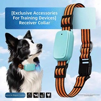 Outdoor-Hundeempfänger-Halsband, Hundetrainingsgerät, wiederaufladbar, IP67 wasserdicht, verstellbarer Riemen, Elektroschock, Vibration, modisch