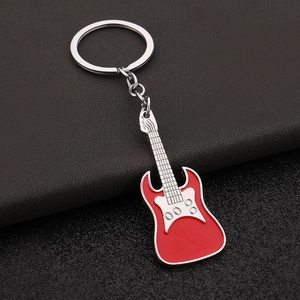 Llavero de guitarra eléctrica colorido al por mayor, llavero de metal con forma de guitarra, colgante de instrumento musical, soporte para llaves, regalo para amantes de la música - Product Image 6