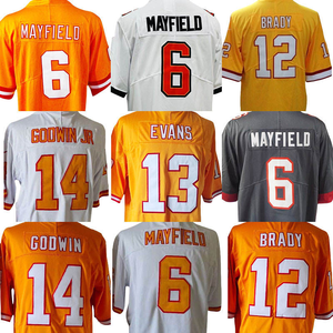 2025 yeni toptan formalar ucuz dikişli amerikan futbolu Jersey 6 Mayfield 7 Irving 12 Brady 13 Evans 14 Godwin Tampa Bay - Product Image 1