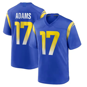 Maillot de football cousu Los Angeles Donald en promotion # 99 Kupp # 10 Nacua # 17 uniformes de sport personnalisés bleu et blanc - Product Image 4