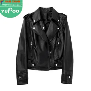 2024 leather jacket winter and autumn fall apparel clothes for women cardigan blazer jacket blazers ladies coats