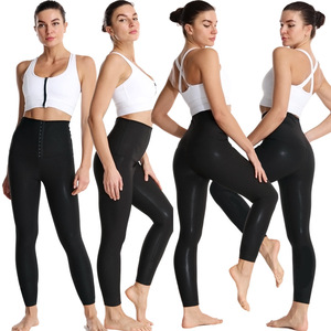 Pantalons de sport de yoga et de fitness pour femmes, best-seller, personnalisés, solides, écologiques, taille haute, amincissants, compressifs, pour sauna - Product Image 2