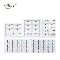 Casiers de rangement en acrylique transparent SMILE 6x12 avec fenêtre, vente en gros, casiers pour téléphones portables des employés