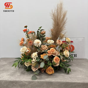 SMOOTH Camino de Mesa para Boda al por Mayor, Rosas Artificiales de Seda, Diseño Asimétrico Mixto, Decoración de Mesa con Tamaño Personalizable - Product Image 6