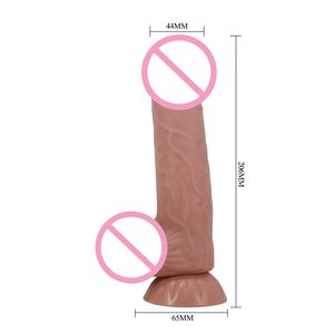 Super <span class=keywords><strong>Real</strong></span> Skin Big Enorme Dildo Realista Ventosa Gallo Hombre Artificial Pene Dick Juguetes sexuales para mujeres Vaginal - Product Image 6