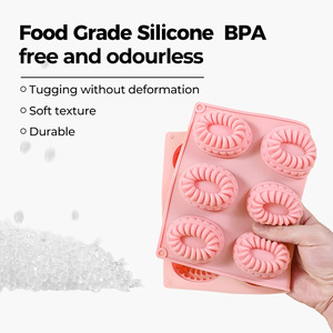 MUYULINS factory can customize 12-cavity molds, LFGB platinum non-stick, BPA-free <b>silicone</b> cake molds - Product Image 6