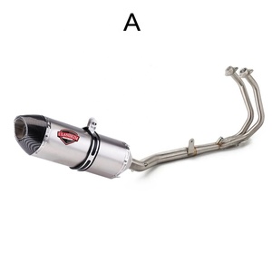 Silencieux d'Échappement Complet pour Moto <span class=keywords><strong>Honda</strong></span> <span class=keywords><strong>CB500R</strong></span>/X/F, Section Complète CBR500, Acier Inoxydable - Product Image 2