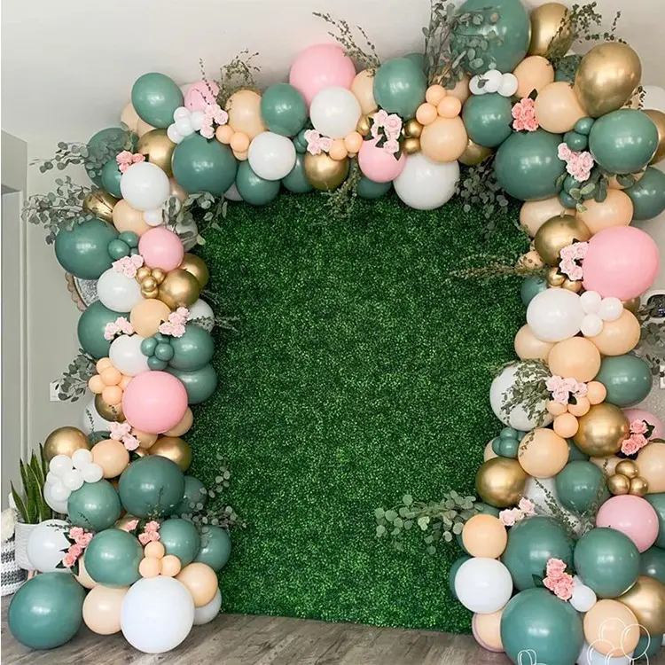 120 adet adaçayı zeytin balon orman düğün töreni bebek duş doğum günü partisi balon kemer set